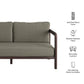 Kona Outdoor Patio Teak Wood Loveseat by Modway EEI-7633