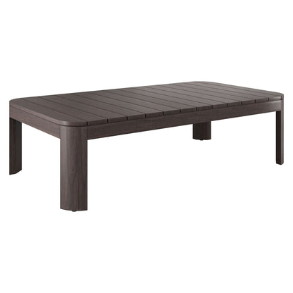 Kona 47 Inch Outdoor Patio Teak Wood Coffee Table by Modway EEI-7634