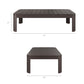 Kona 47 Inch Outdoor Patio Teak Wood Coffee Table by Modway EEI-7634