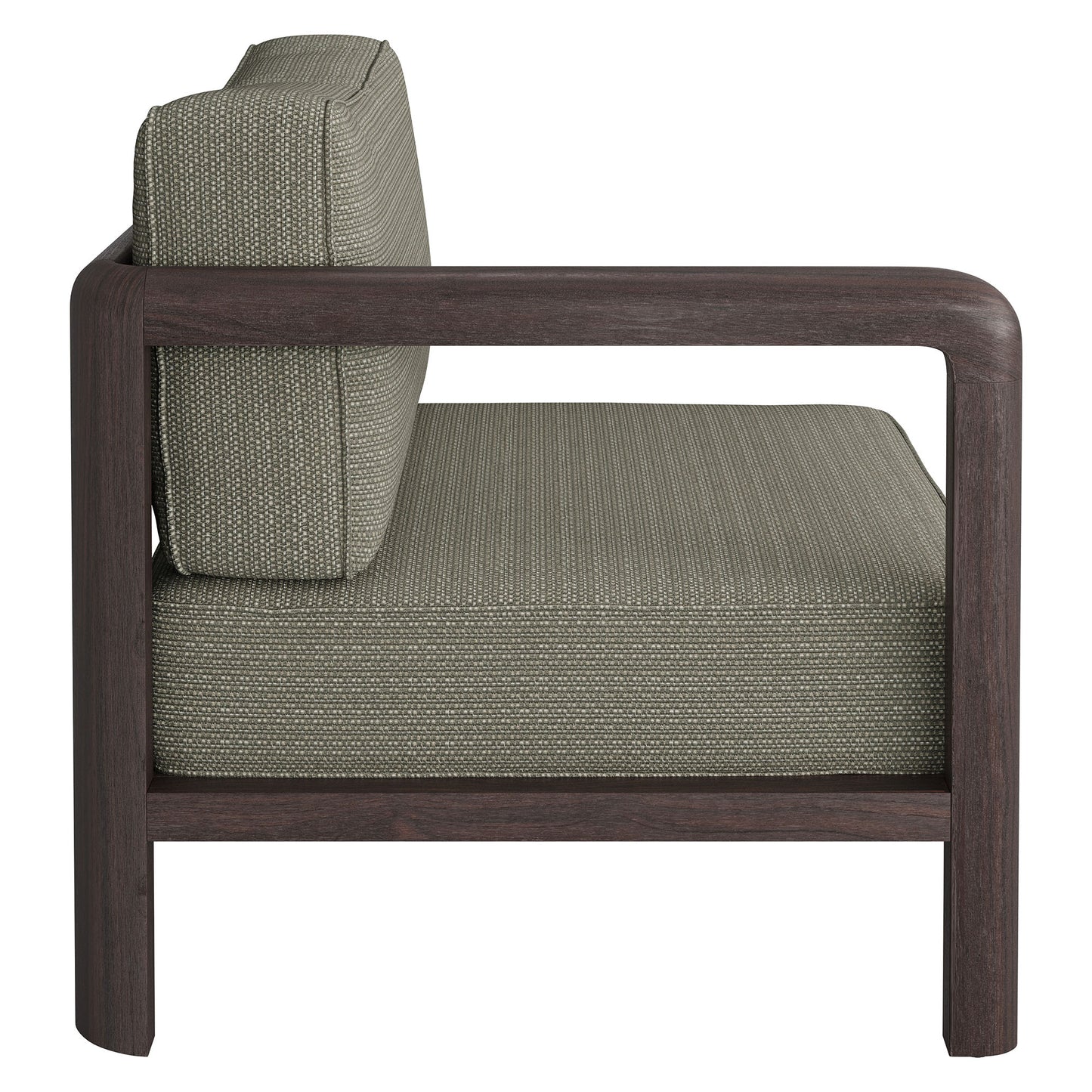 Kona Outdoor Patio Teak Wood Left-Arm Facing Modular Armchair by Modway EEI-7636