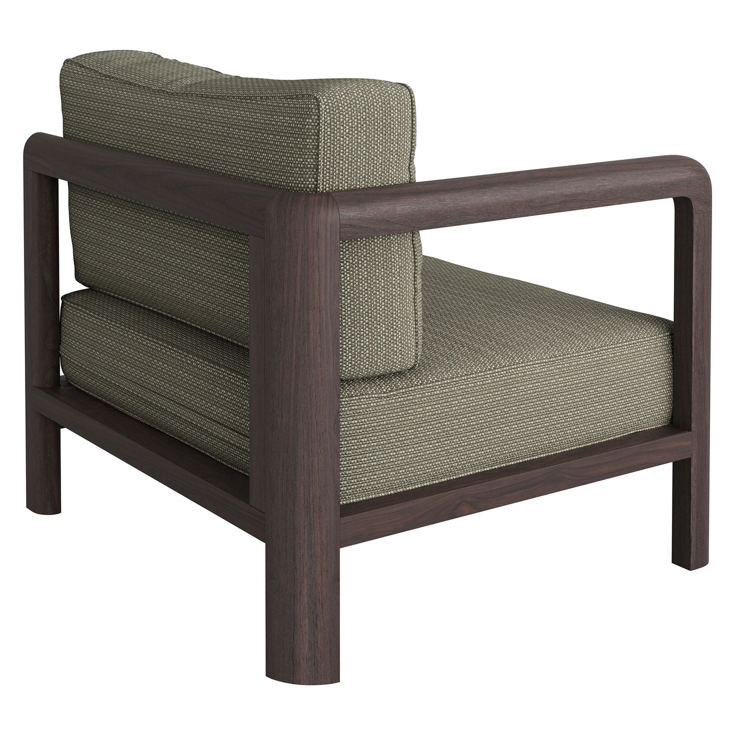 Kona Outdoor Patio Teak Wood Left-Arm Facing Modular Armchair by Modway EEI-7636
