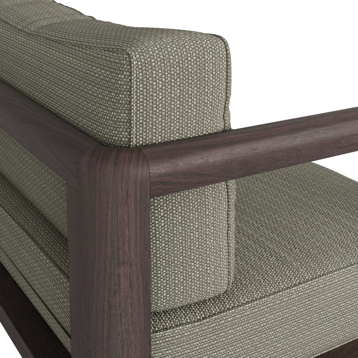 Kona Outdoor Patio Teak Wood Left-Arm Facing Modular Armchair by Modway EEI-7636