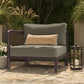 Kona Outdoor Patio Teak Wood Left-Arm Facing Modular Armchair by Modway EEI-7636