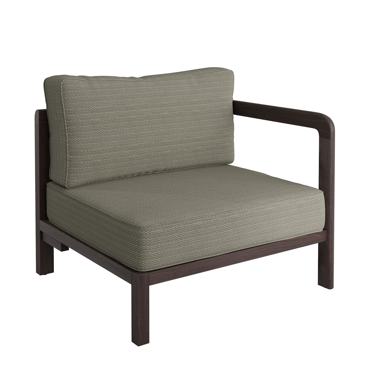 Kona L-Shaped Outdoor Patio Teak Wood Modular Sofa by Modway EEI-7650