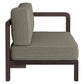 Kona Outdoor Patio Teak Wood Right-Arm Facing Modular Armchair by Modway EEI-7637