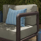 Kona Outdoor Patio Teak Wood Right-Arm Facing Modular Armchair by Modway EEI-7637