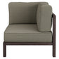 Kona Outdoor Patio Teak Wood Corner Modular Chair by Modway EEI-7638