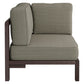 Kona Outdoor Patio Teak Wood Corner Modular Chair by Modway EEI-7638