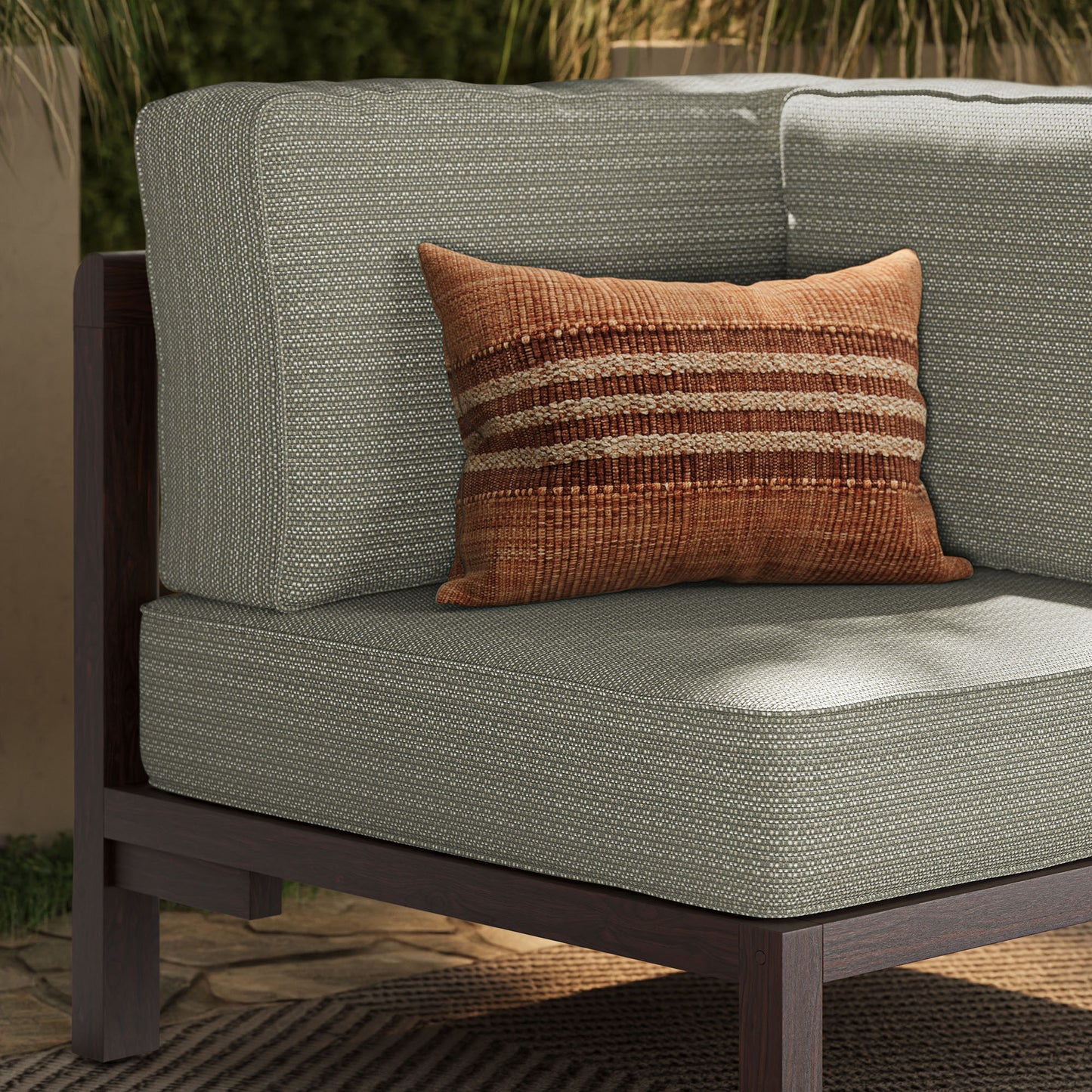 Kona Outdoor Patio Teak Wood Corner Modular Chair by Modway EEI-7638