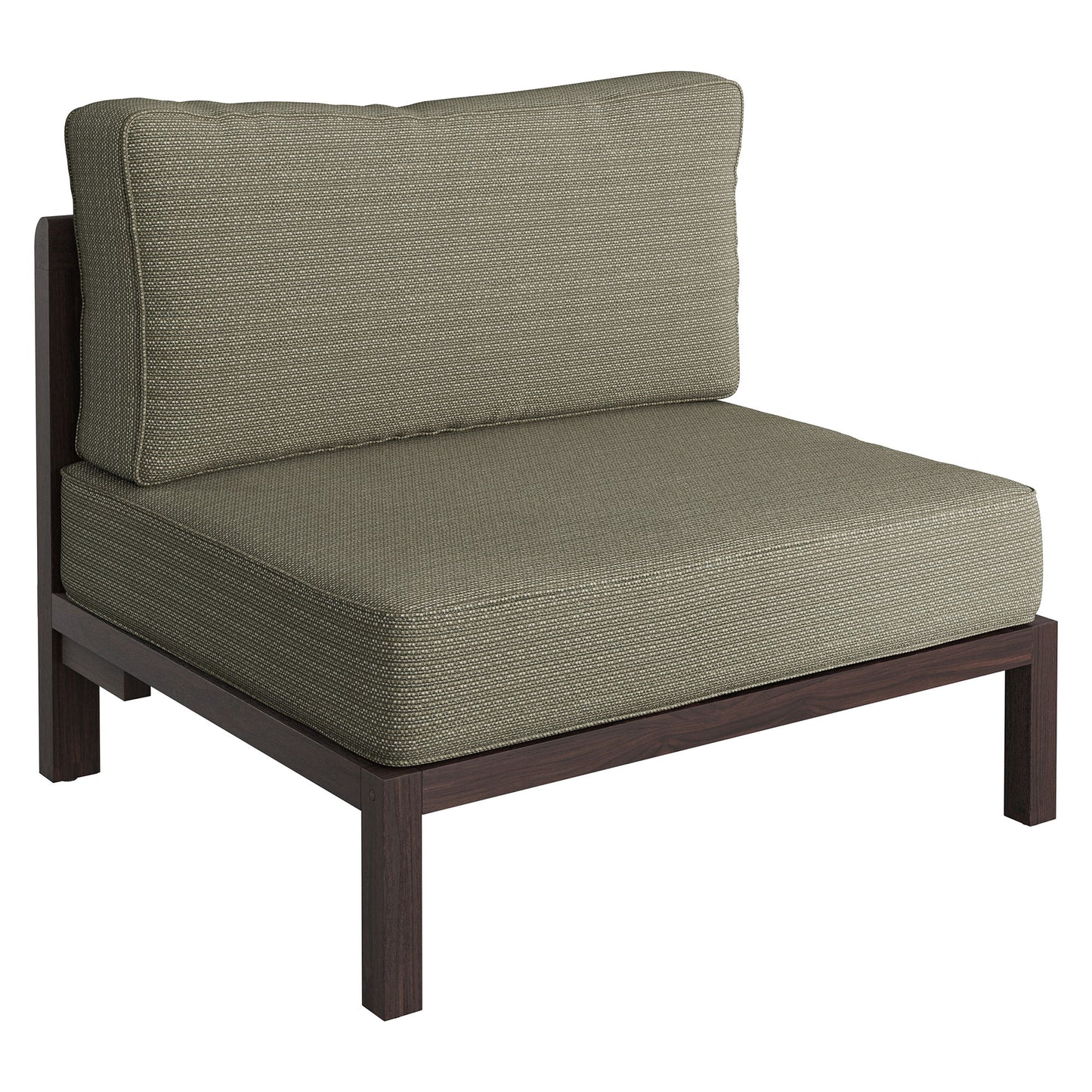 Kona L-Shaped Outdoor Patio Teak Wood Modular Sofa by Modway EEI-7650