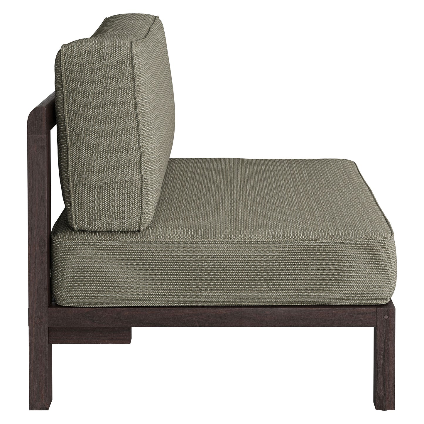 Kona Outdoor Patio Teak Wood Armless Modular Chair by Modway EEI-7639