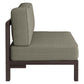 Kona Outdoor Patio Teak Wood Armless Modular Chair by Modway EEI-7639