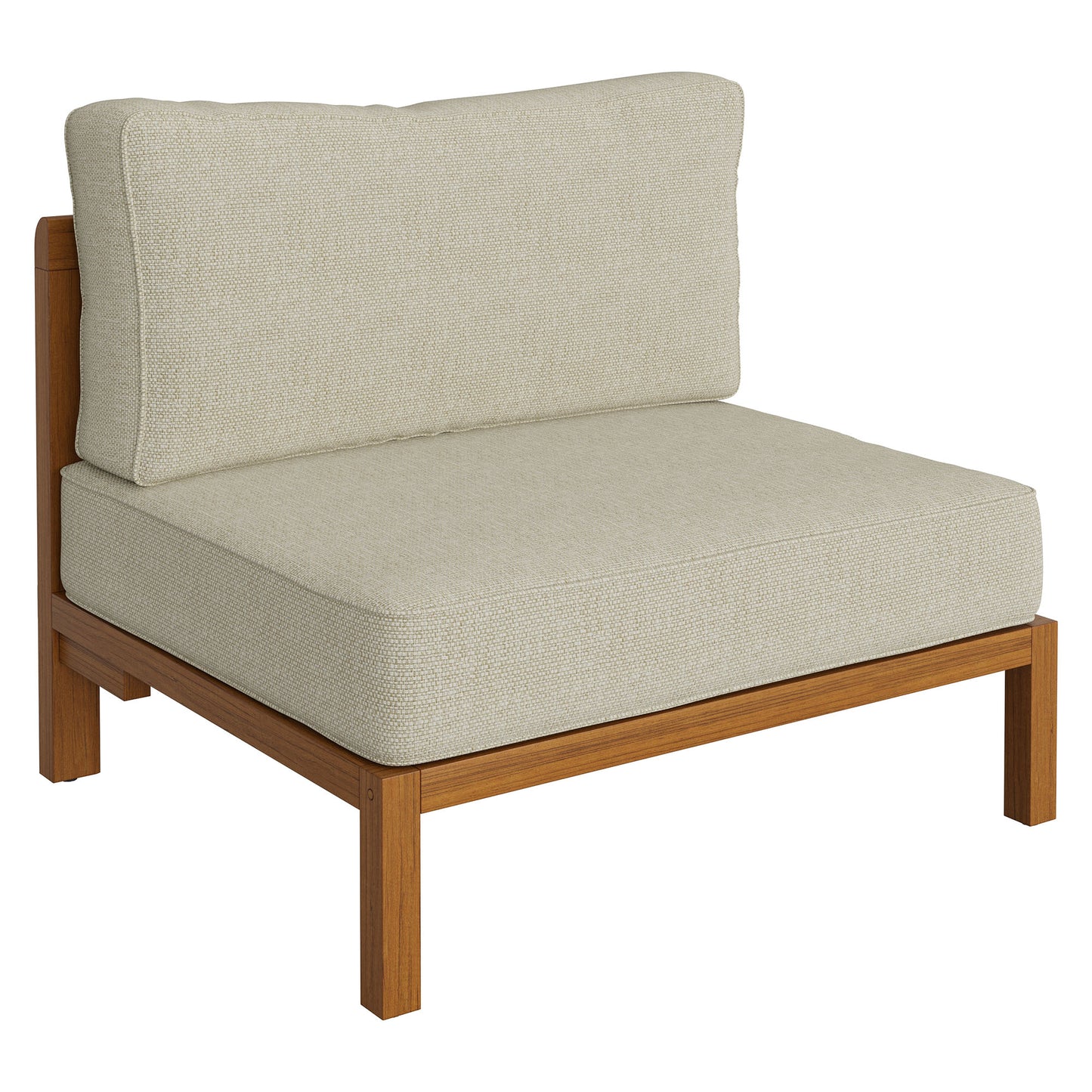 Kona Outdoor Patio Teak Wood Armless Modular Chair by Modway EEI-7639