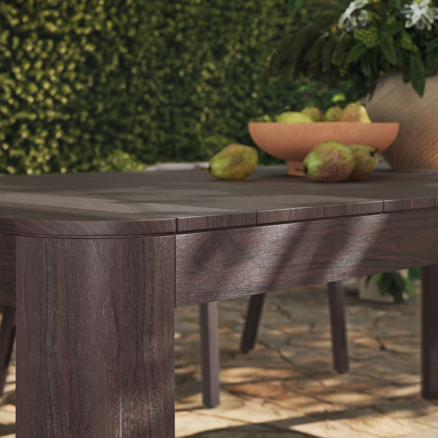 Kona 87 Inch Outdoor Patio Teak Wood Dining Table by Modway EEI-7640