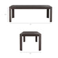 Kona 87 Inch Outdoor Patio Teak Wood Dining Table by Modway EEI-7640