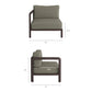 Kona 3-Piece Outdoor Patio Teak Wood Modular Sofa Set by Modway EEI-7648