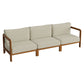 Kona 3-Piece Outdoor Patio Teak Wood Modular Sofa Set by Modway EEI-7648