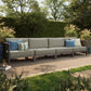 Kona 4-Piece Outdoor Patio Teak Wood Modular Sofa Set by Modway EEI-7649