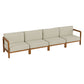 Kona 4-Piece Outdoor Patio Teak Wood Modular Sofa Set by Modway EEI-7649