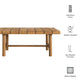 Eleni 41-Inch Outdoor Patio Teak Wood Coffee Table by Modway EEI-7655