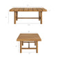 Eleni 41-Inch Outdoor Patio Teak Wood Coffee Table by Modway EEI-7655