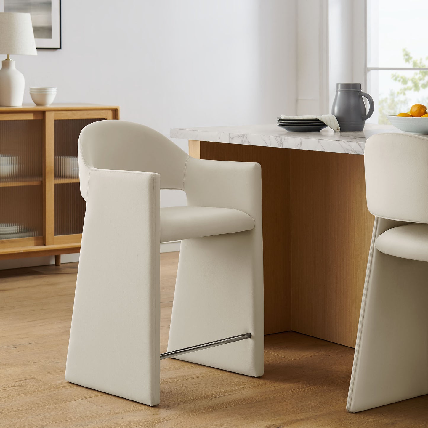 Talia 37 Inch Performance Velvet Counter Stool by Modway EEI-7663