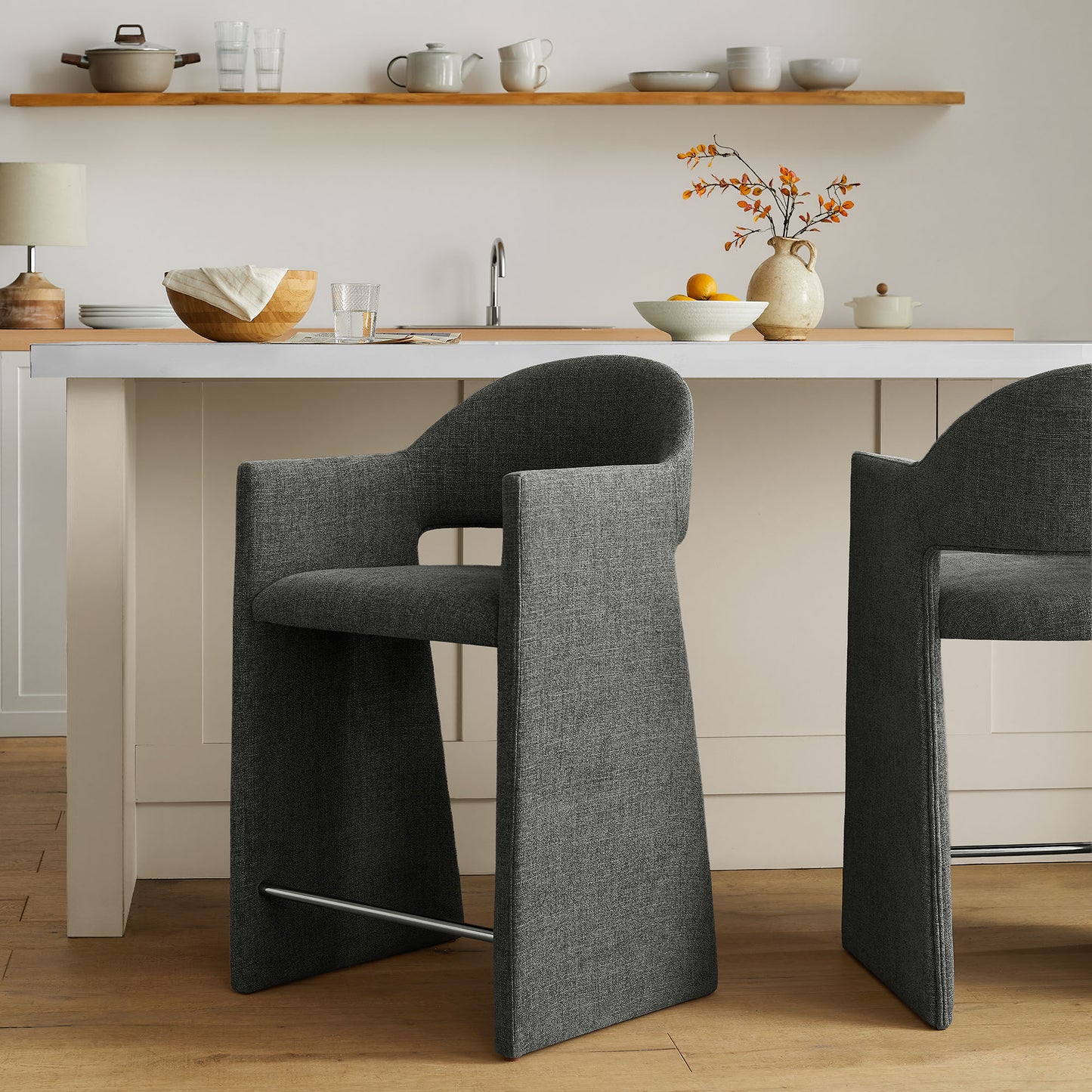 Talia 37 Inch Upholstered Fabric Counter Stool by Modway EEI-7664