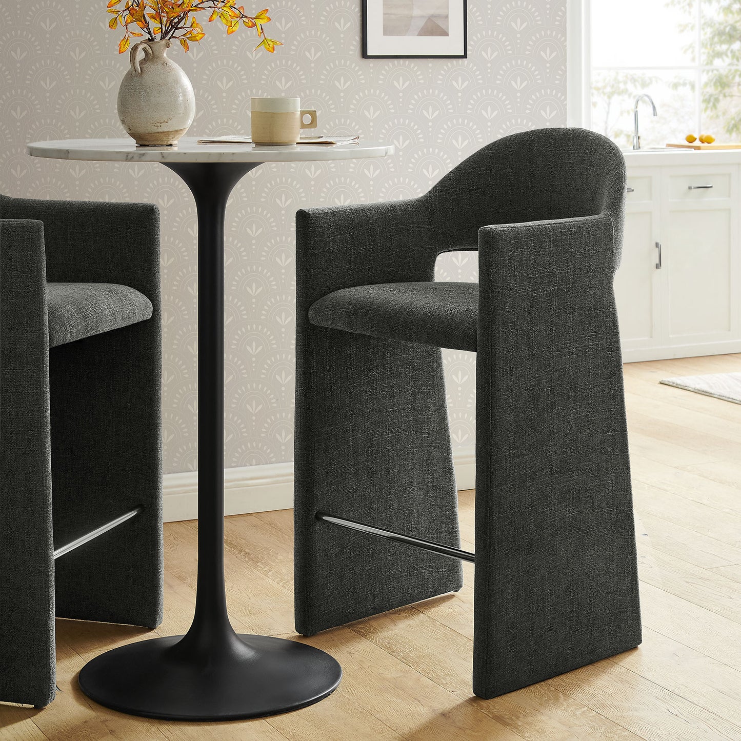 Talia 41 Inch 41 Inch Upholstered Fabric Bar Stool by Modway EEI-7667
