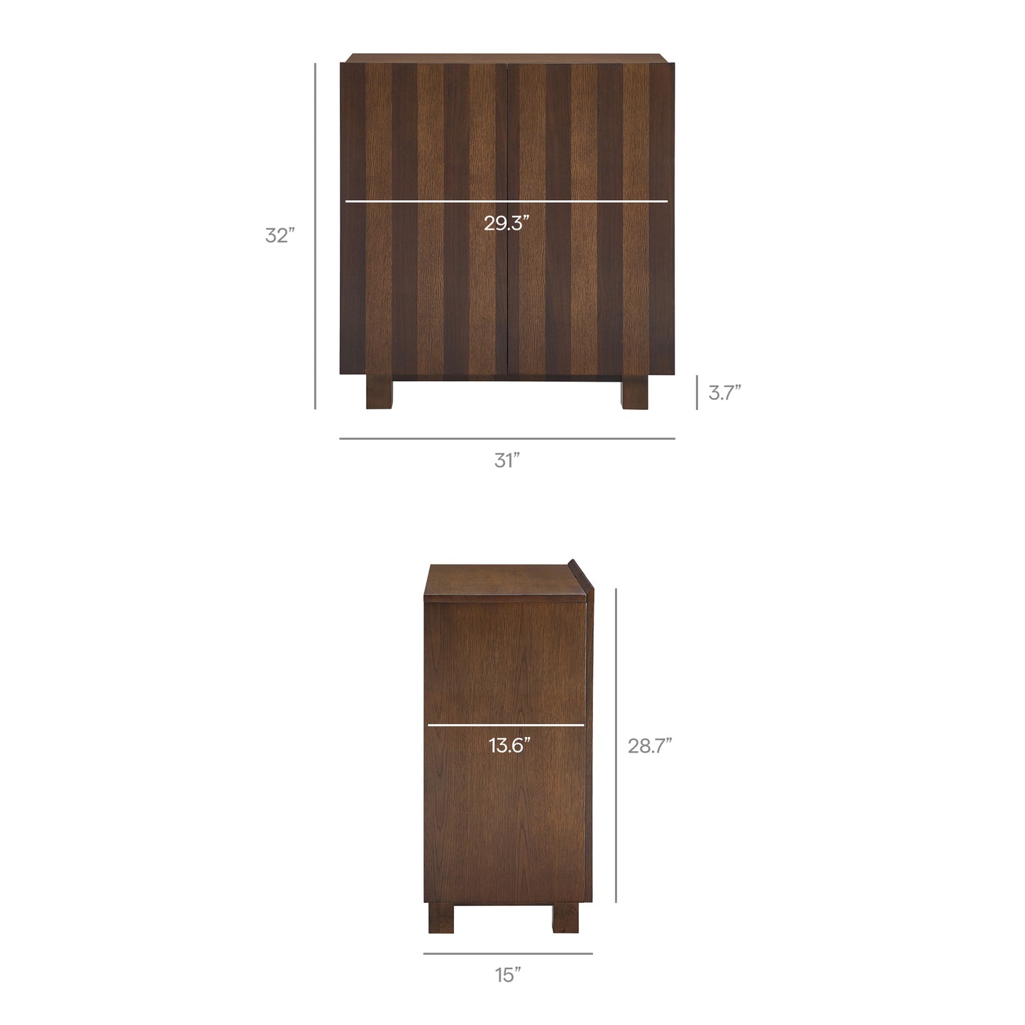 Kline 2-Door Striped Accent Cabinet by Modway EEI-7669