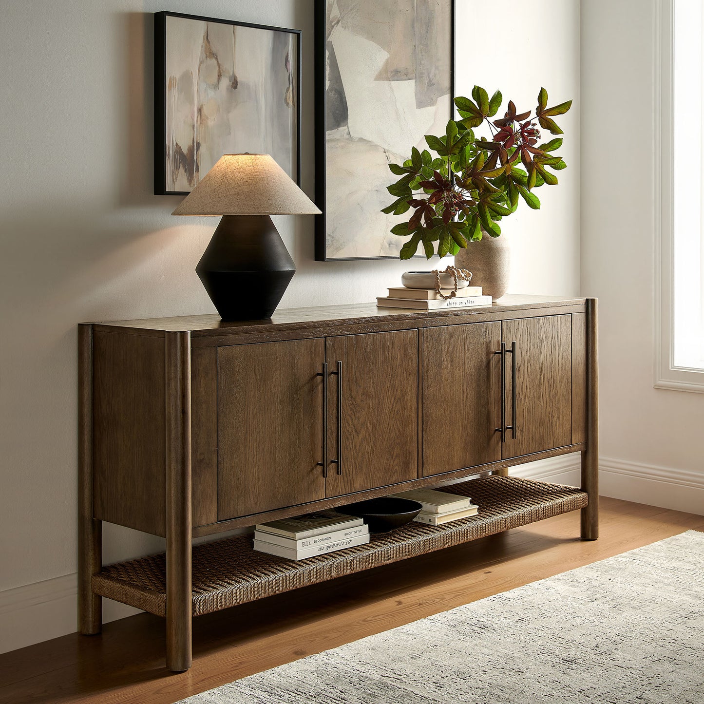 Taschen 4-Door Wood Sideboard Cabinet by Modway EEI-7670