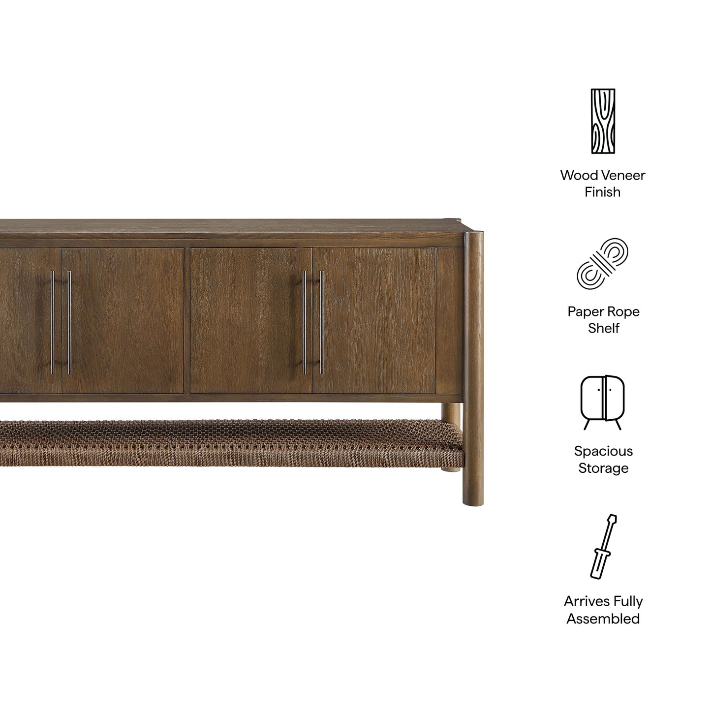 Taschen 4-Door Wood Sideboard Cabinet by Modway EEI-7670