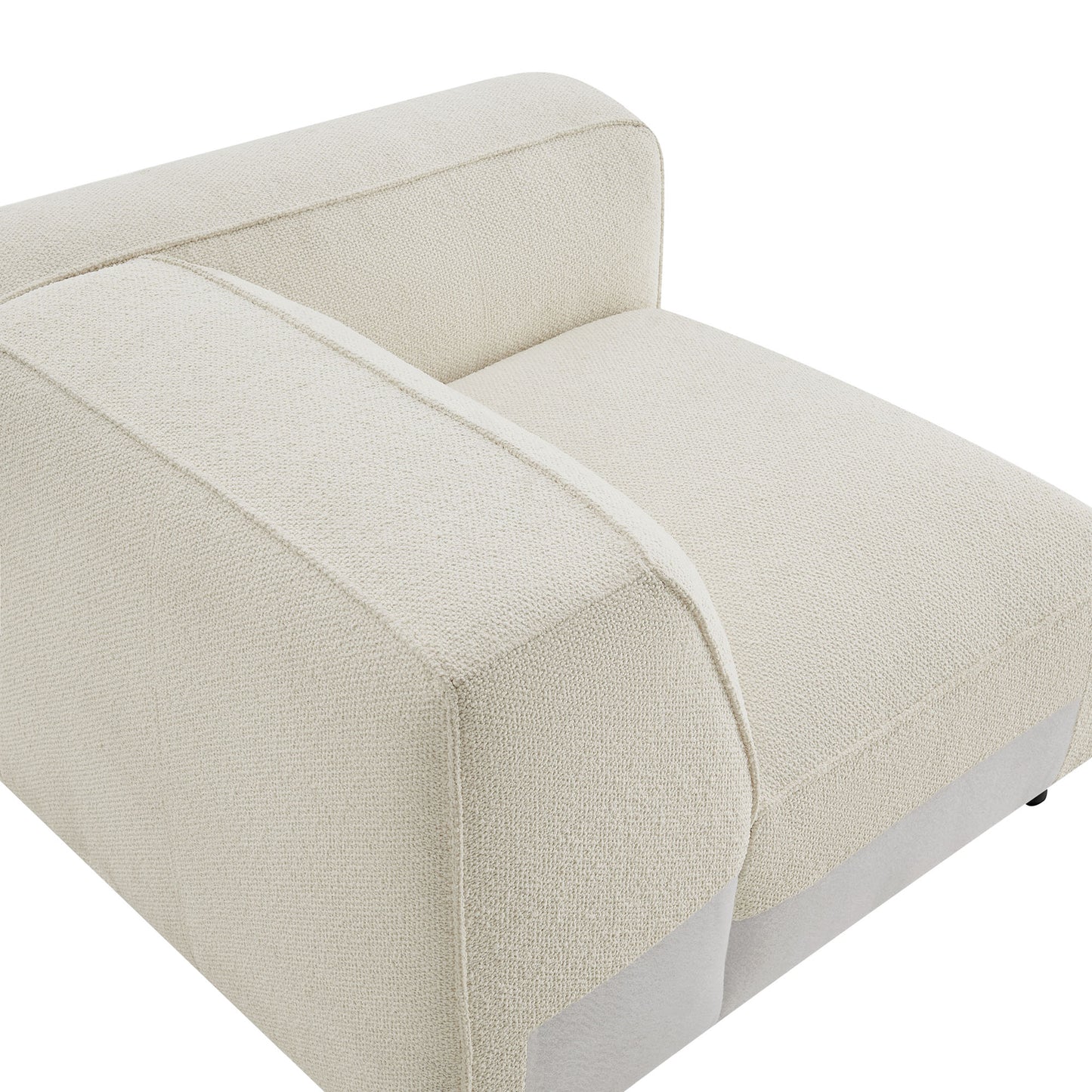 Auren Lattice Bouclé Upholstered Modular Right-Facing Arm Chair by Modway EEI-7674