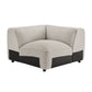 Auren Lattice Bouclé Upholstered Modular Corner Chair by Modway EEI-7677