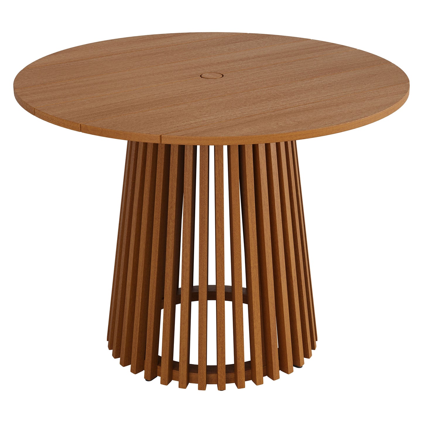 Lane 39 Inch Round Outdoor Patio Teak Wood Dining Table by Modway EEI-7682