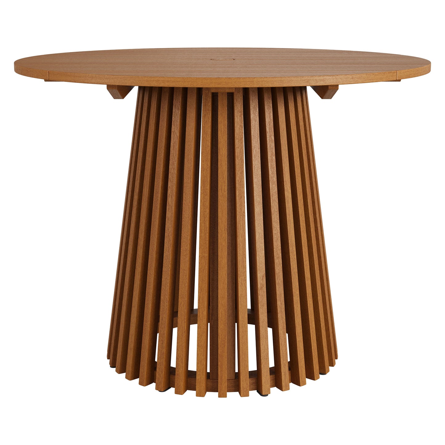 Lane 39 Inch Round Outdoor Patio Teak Wood Dining Table by Modway EEI-7682