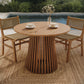 Lane 39 Inch Round Outdoor Patio Teak Wood Dining Table by Modway EEI-7682