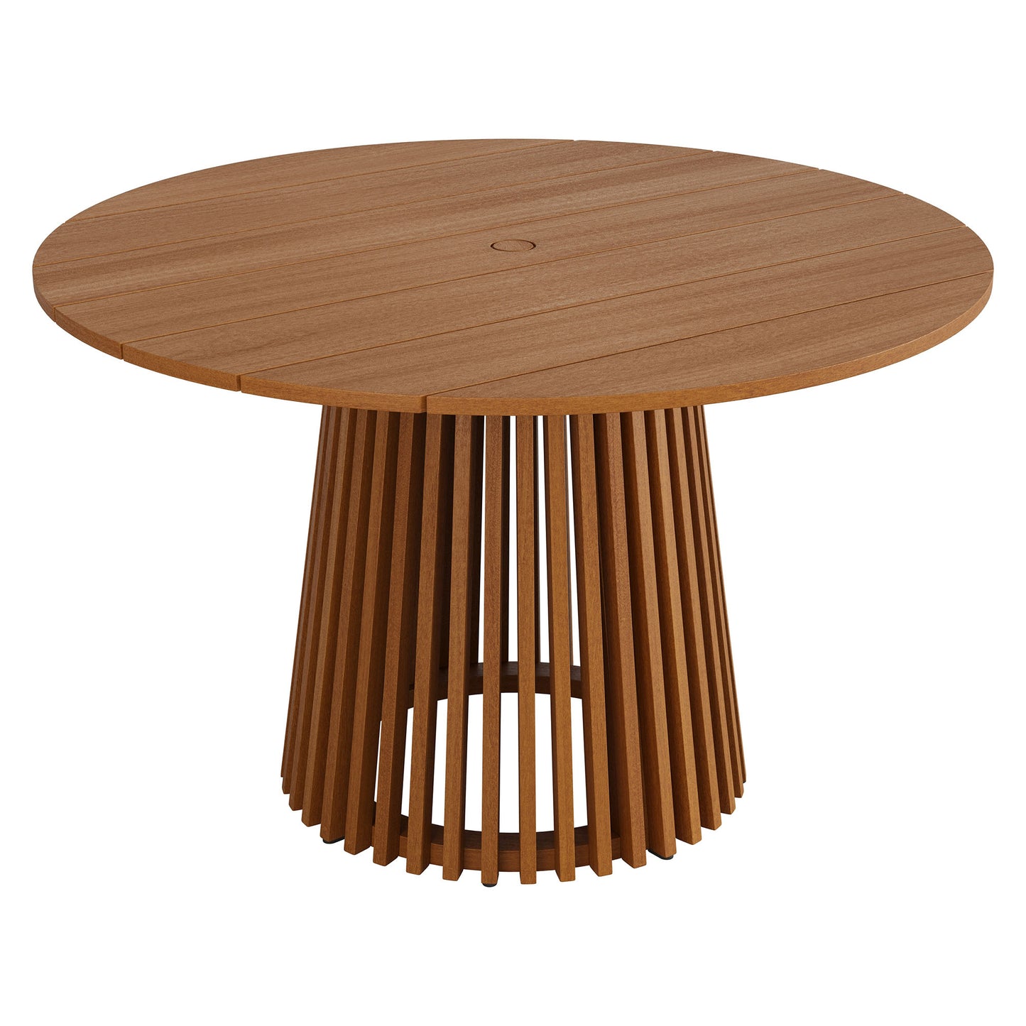 Lane 47 Inch Round Outdoor Patio Teak Wood Dining Table by Modway EEI-7683