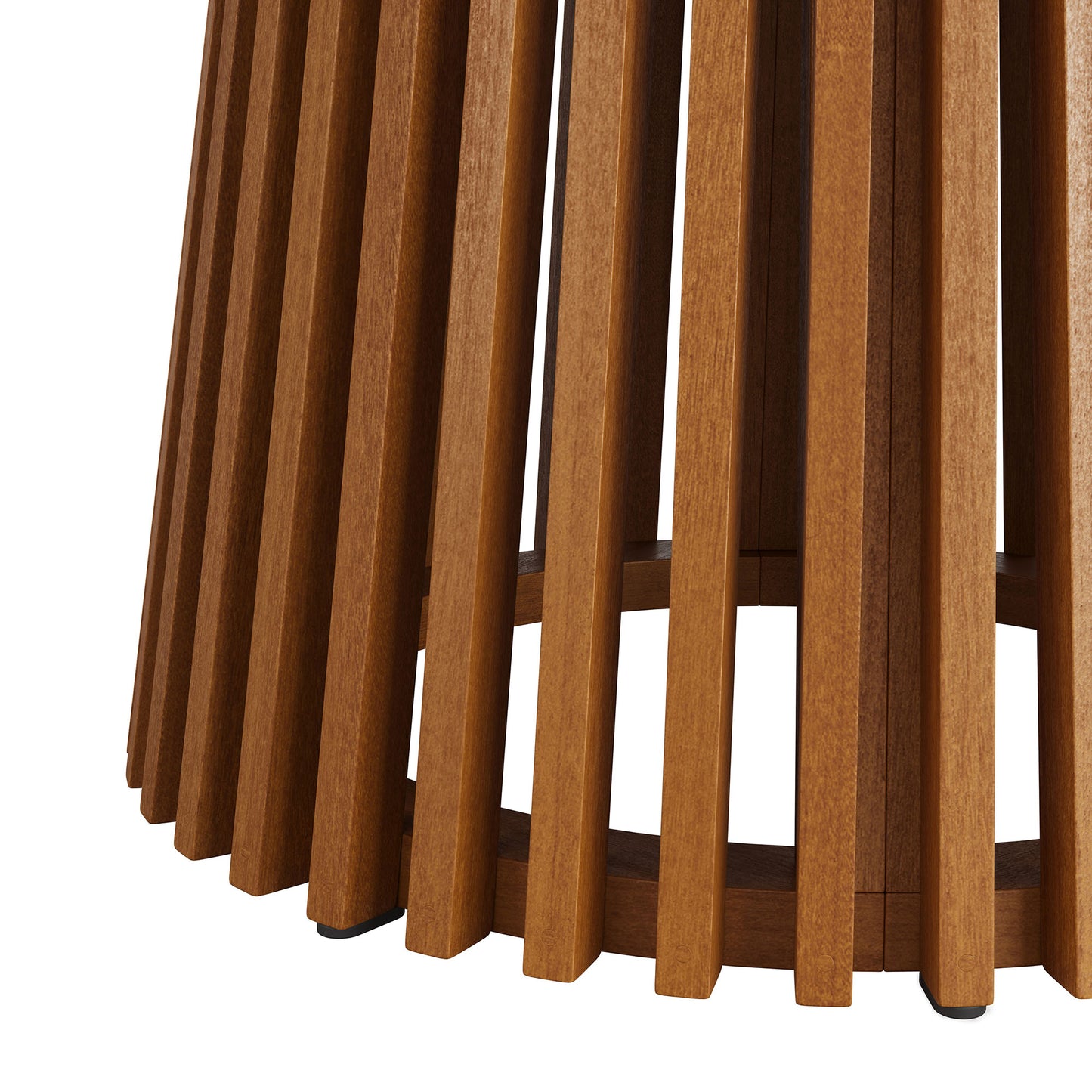 Lane 47 Inch Round Outdoor Patio Teak Wood Dining Table by Modway EEI-7683