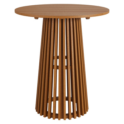 Lane 35 Inch Round Outdoor Patio Teak Wood Bar Table by Modway EEI-7686