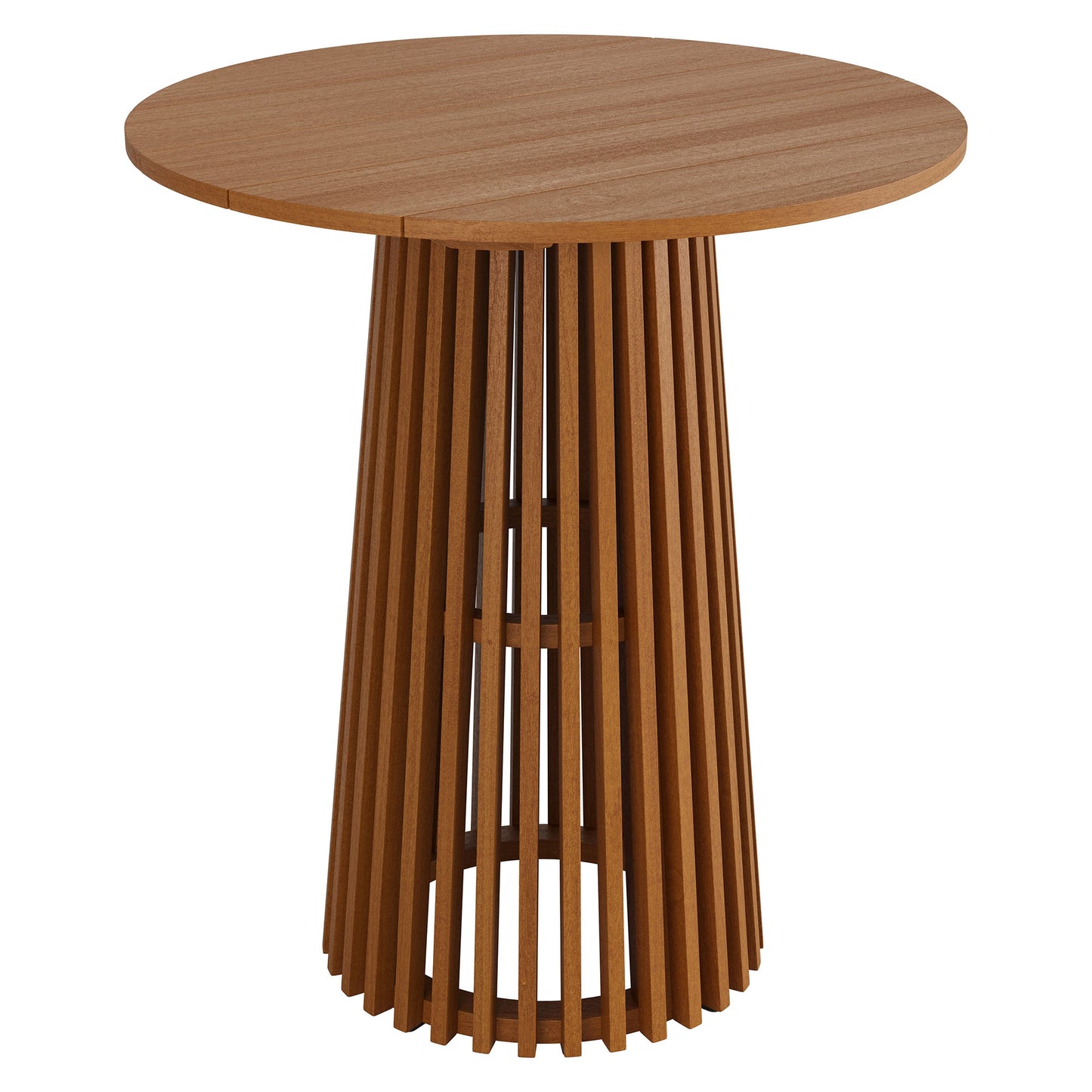 Lane 35 Inch Round Outdoor Patio Teak Wood Bar Table by Modway EEI-7686