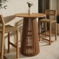 Lane 35 Inch Round Outdoor Patio Teak Wood Bar Table by Modway EEI-7686