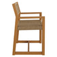 Reed Outdoor Patio Teak Wood Rattan Dining Chair by Modway EEI-7690