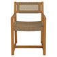 Reed Outdoor Patio Teak Wood Rattan Dining Chair by Modway EEI-7690