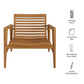 Hayden Outdoor Patio Teak Wood Armchair by Modway EEI-7694