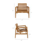 Hayden Outdoor Patio Teak Wood Armchair by Modway EEI-7694