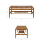 Hayden 46 Inch Outdoor Patio Teak Wood Coffee Table by Modway EEI-7695