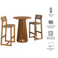 Reed 3-Piece Outdoor Patio Teak Wood Bar Set by Modway EEI-7697