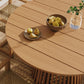 Reed 5-Piece Outdoor Patio Teak Wood Dining Set by Modway EEI-7703