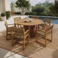 Reed 7-Piece Outdoor Patio Teak Wood Dining Set by Modway EEI-7705