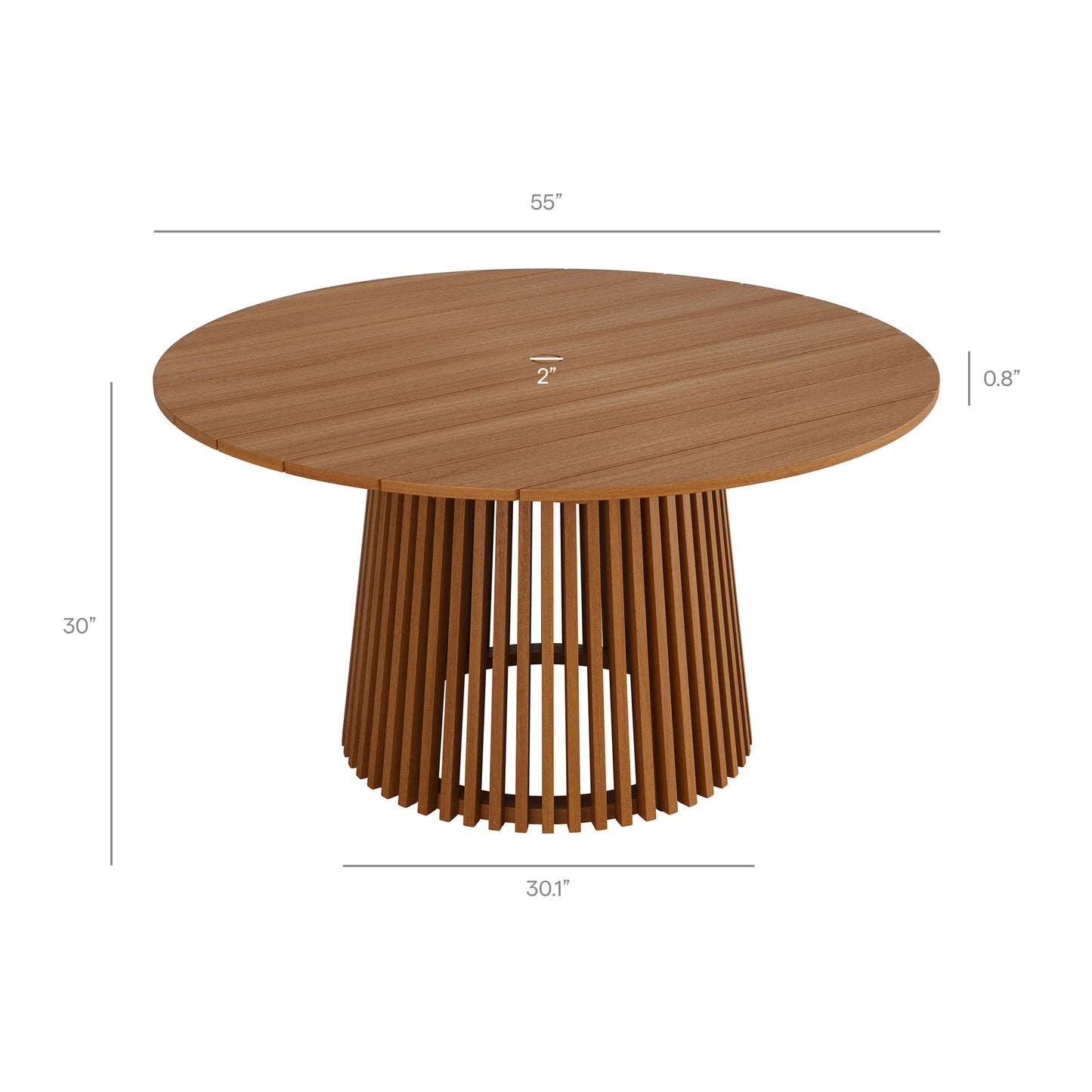 Reed 7-Piece Outdoor Patio Teak Wood Dining Set by Modway EEI-7705